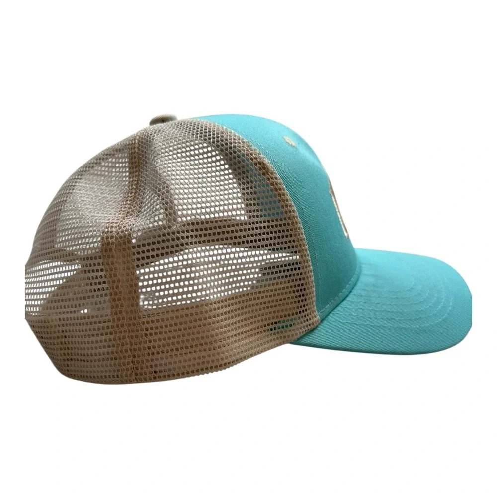 Turquoise San Francisco California Bridge‎ Mesh Trucker Hat One Size Fits All